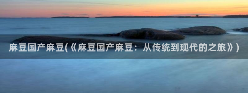 麻豆最新：麻豆国产麻豆(《麻豆国产麻豆：从传统到现代的之旅》)