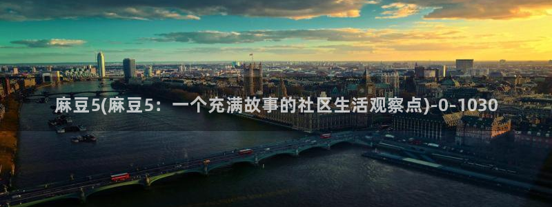 麻豆精品：麻豆5(麻豆5：一个充满故事的社区生活观察点)